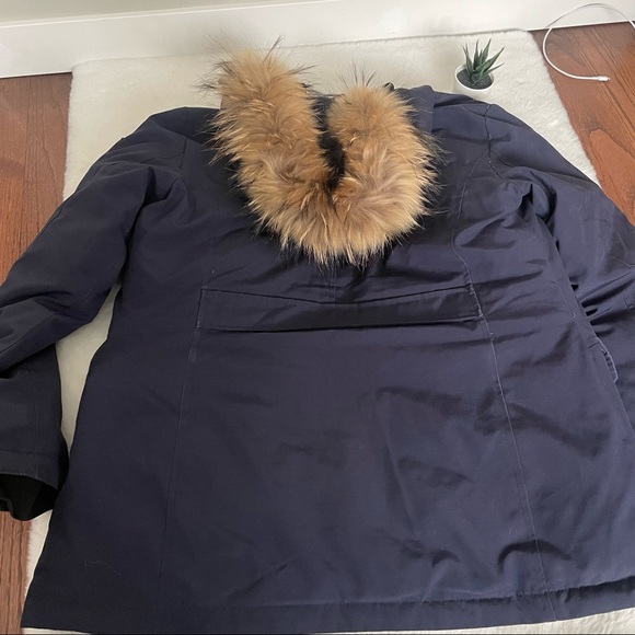 Brekka Expedition Antartica jacket Parka Thick Down Feather Fur hood - Picture 12 of 13